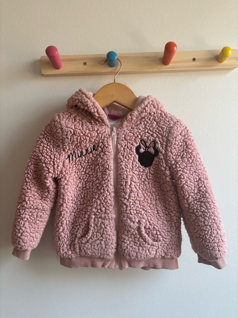 Disney Minnie Mouse Pink Sherpa Jacket 2T